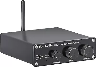 Fosi Audio M01-BT Bluetooth 5.0 300 Watt Subwoofer Amplifier Home Theater • £83.19