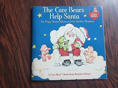 Vintage Care Bears Book “ The Care Bears Help Santa” 1984 • $2