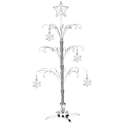 $94.99 • Buy For Swarovski Christmas Ornament 2022 Annual Crystal Snowflake Rotating Stand
