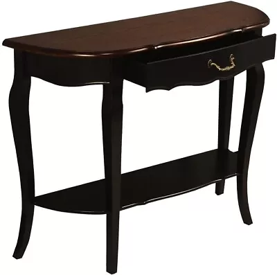 Wood Console Sofa Entry Table With Drawer & Shelf For Living Room Hallway Foyer  • $185.99