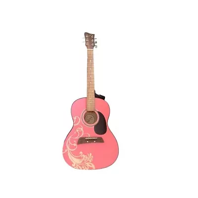 $41.65 • Buy First Act Acoustic Pink Flower Guitar Style MG3012 With Strings