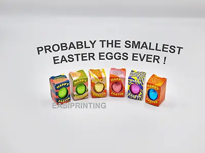 Smallest Easter Eggs Ever Probably - 6 Solid Chocolate Mini Easter Eggs In A Box • £5.99