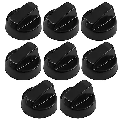 8 X CANDY Black Oven Cooker Hob Flame Burner Hotplate Control Switch Knobs • £13.99