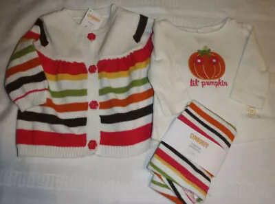 GYMBOREE 3-6 Month Fall For Autumn Leggings Sweater Shirt Outfit NWT • $45