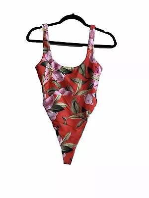 Mara Hoffman Floral One Piece Open Back Swimsuit  • $34.99