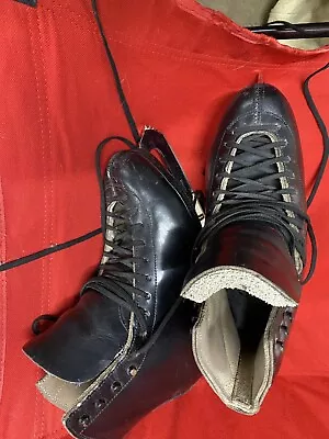 Riedell Black Ice Skates Size 5c With MK Professional Blade • $125