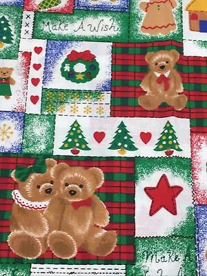 £16.79 • Buy Vintage Springs Industries Fabric Holiday Spirit Directional #6625 Christmas 1 Y