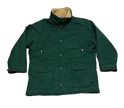 VTG 70s LL Bean Men’s Jacket Green Maine Warden's Parka Down Puffer Coat USA XL • $119.95