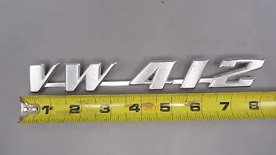 Vintage Metal Volkswagen VW 412 Emblem / Badge - 415853687 • $8.89