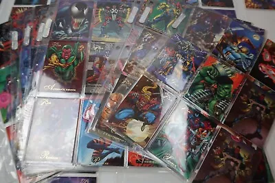 1994 Flair Marvel Cards Base Set Incomplete 110/150 + 20 1995 Marvel Annual • $20