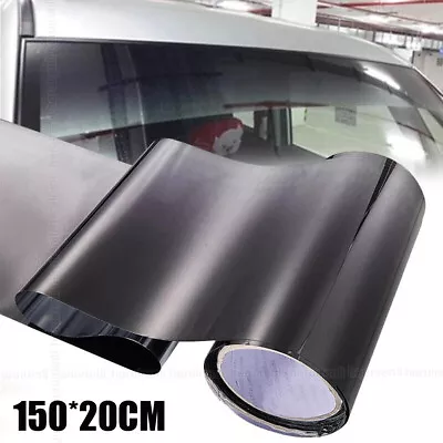 Black Sun Visor Strip Tint Film Car Front Windshield UV Shade Banner Accessories • $8.94