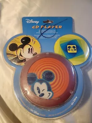 Vintage Disney Studios Mickey Mouse Personal CD Player 2004 W Headphones - NEW! • $25