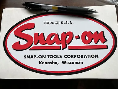 Compatible With Decal For Vintage Snap On Tool Box Oval Shape Large 8” Wide 1 • $31.87