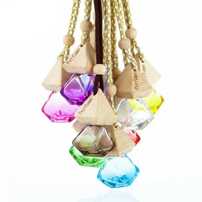 10X Mini Empty Perfume Bottle Car Hanging Diffuser Air Freshner Gadget Ornament • £8.99