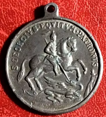 Vintage St. George Killing The Dragon & IN TEMPESTATE SECURITAS Medal • $19