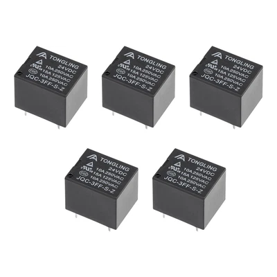£9.08 • Buy 5Pcs JQC-3FF-S-Z  DC 24V Coil SPDT 5Pin PCB Electromagnetic Power Relay