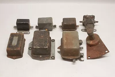 Lot/8 Vintage Car Truck Voltage Regulators Relays Switches Parts Rebuild Restore • $0.99