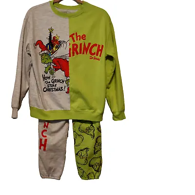The Grinch Dr. Seuss How The Grinch Stole Christmas Pajama Set - Sz S/XS • $15.99