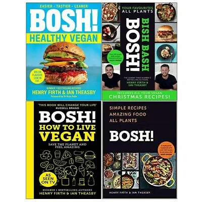 £32.99 • Buy Henry Firth 4 Books Collection Set How To Live Vegan,Healthy Vegan,The Sunday 