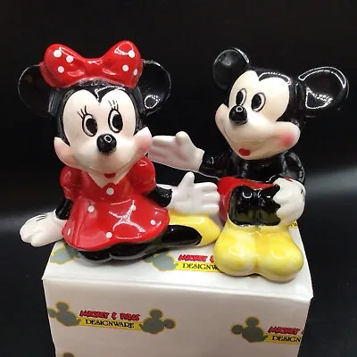 Applause Mickey & Pals Mickey & Minnie Mouse Salt And Pepper Shakers NEW • $14