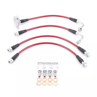 Brake Hydraulic Hose Kit-Front And Rear Stainless-Steel Brake Hose Line Kit • $75.95