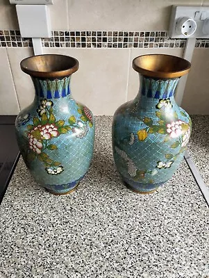 Large Antique Japanese Metal Vases/Urns • £120