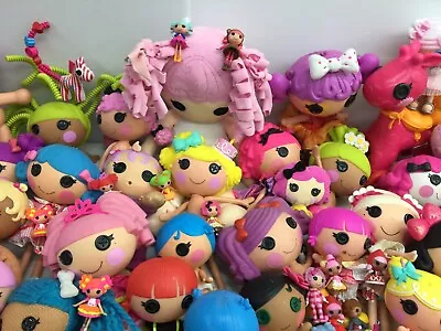 Mixed LOT 42 Lbs LaLaloopsy Fashion Doll Figures Toys Accessories Button Eyes • $231