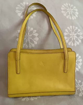 Monsac Original Yellow Leather Small Handbag Purse  • $29.95