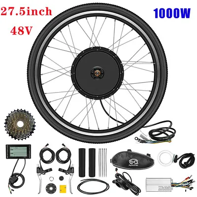 UK 48V 27.5  Electric Bicycle Motor Conversion Kit Rear Wheel EBike SW900 • £198.88