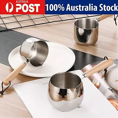 Mini Soup Pot Porridge Cooking Pot Milk Pan With Long Handle Small Saucepan • $14.23