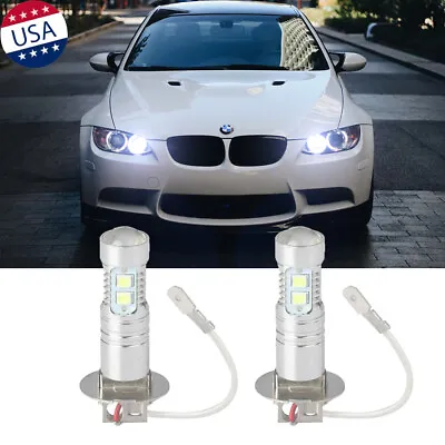 2x H3 Super Bright White LED Cornering Light Bulbs For BMW 328i 2009-2012 M3 • $15.99