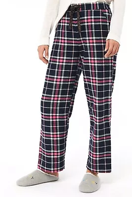 New Womens Check Trouser Loungewear Pj Pyjama Bottoms Joggers  • £6.98