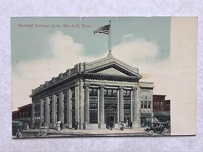 F1327 Postcard Marshall National Bank Texas TX • $5.99