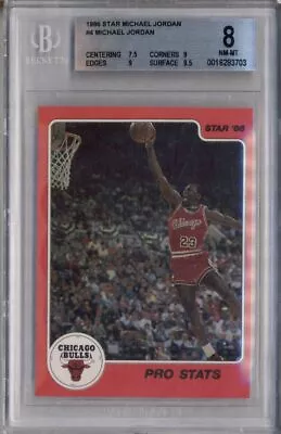 1986 Star Michael Jordan #4 Michael Jordan BGS 8 • $850