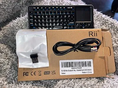 Rii K06 Mini Bluetooth Keyboard / Touchpad Backlit Wireless With IR 2.4G • $25.88