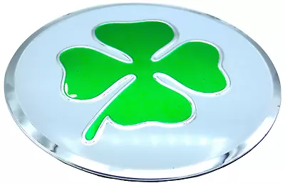 1x Metal Dome Shape Irish Clover Leaf Decal Sticker Emblem Badge Auto Car Truck • $6.84