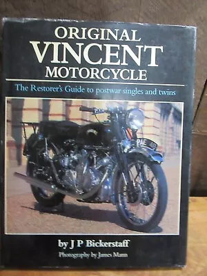 Original Book Vincent Motorcycle By Jacqueline Bickerstaff - 1997 • $24.99