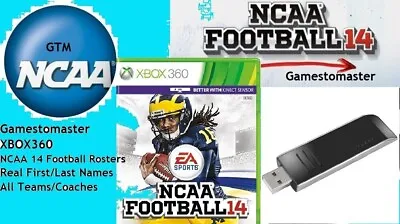Xbox 360 Usb Memory Stick - Ncaa 14  Ncaa 2023 - 2024 Football Rosters  23 24 • $19.99