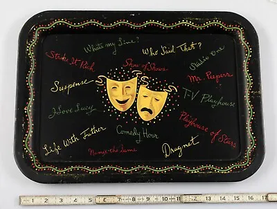 Vintage 1950s TV Show Tray I Love Lucy Dragnet Life With Father What's My Line • $24.99