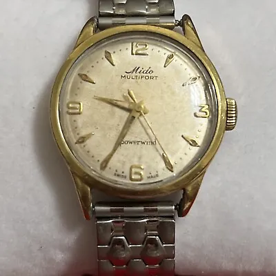 Mido Multifort Super Automatic Vintage Watch Works Manual Wind Swiss Made • $125