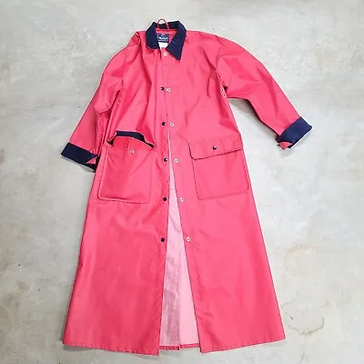 Vintage 80s Woolrich Woman Rain Overcoat Womens Size Small • $22.50