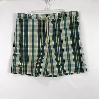 Merona Swim Trunks Mens XL Plaid Mesh Lining NEW • $12.33