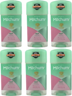 6 Pack Mitchum Women Advanced Control Powder Fresh  48 Hr Gel Deodorant 2.25 Oz • $29.99