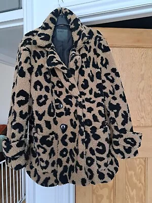 Leopard Print Teddy Coat • £8