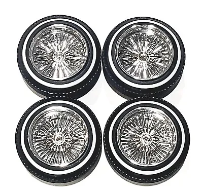 1/24-1/25 Scale  Dayton Style Medium Chrome Wire Wheels And Tires  • $21.50