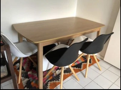 $500 • Buy Retro Dining Tables And 6 Rimi Chairs Used