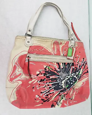 Coach Poppy K1182-19029 Placed Flower Sequin Glam Tote Shoulder Bag • $49