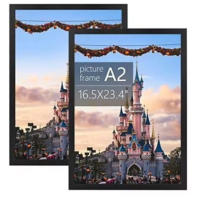 Set Of 2 A2 A3 A4 Picture Photo Poster Frame For Wall Display With Plexiglass • $23.99