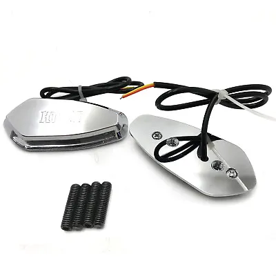 LED Signal HTTMT Mirror Block Off Base Plate Chrome For 1999-2007 Yamaha R6 Yzf- • $43