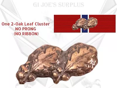 No Prong Double 2 Bronze Oak Leaf Cluster OLC 5/16 Device Ribbons 2B3 • £4.91